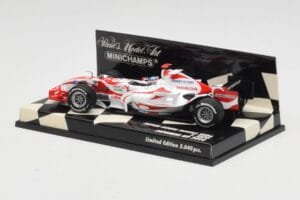 Super Aguri Honda SA06 #22 T. Sato Japanese GP 2006 Minichamps 1:43 400060122 Metal - imaginea 3 din 5