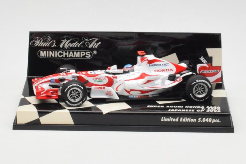 Super Aguri Honda SA06 #22 T. Sato Japanese GP 2006 Minichamps 1:43 400060122 Metal