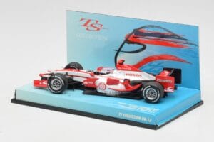 Super Aguri Honda SA07 #22 T. Sato Race Car 2007 Minichamps 1:43 518074322 Metal - imaginea 3 din 5