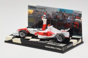 Toyota TF105 #16 J. Trulli Malaysia GP Podium 2005 Minichamps 1:43 400050116 Metal - imaginea 3 din 4