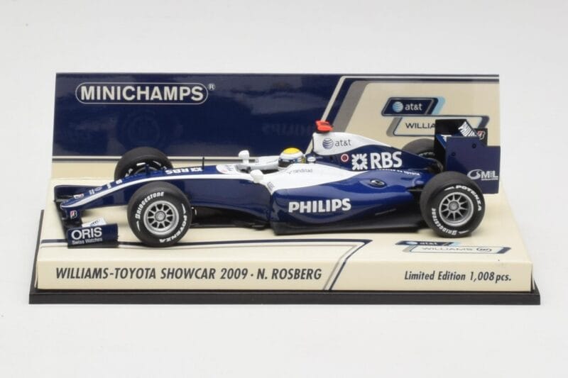 Williams FW31 N. Rosberg F1 Showcar 2009 Minichamps 1:43 Williams FW31 N. Rosberg F1 Showcar 2009 Minichamps 1:43 400090086 Metal