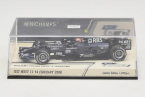 Williams FW30 Toyota #8 K. Nakajima Test Jerez Feb 2008 Minichamps 1:43 400080208 Metal - imaginea 4 din 5