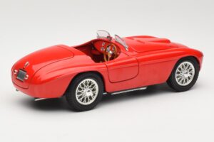 Ferrari 166 MM Barchetta Roșu Hot Wheels 1:18 B6054-1 Metal - imaginea 3 din 8