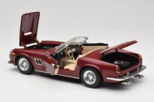 Ferrari 250 GT California Spider LWB Roșu Închis Hot Wheels 1:18 25727 Metal - imaginea 5 din 8