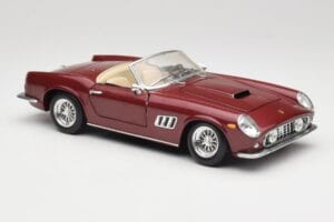 Ferrari 250 GT California Spider LWB Roșu Închis Hot Wheels 1:18 25727 Metal - imaginea 6 din 8
