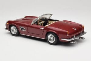 Ferrari 250 GT California Spider LWB Roșu Închis Hot Wheels 1:18 25727 Metal - imaginea 7 din 8