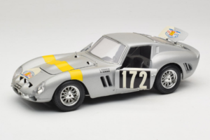 Ferrari 250 GTO #172 L. Bianchi / G. Berger Tour de France 1962 Argintiu Ediție Limitată Bburago 1:18 3011-S1 Metal - imaginea 2 din 8