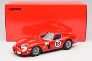 Ferrari 250 GTO #18 P. Rodriguez Daytona Continental 3 Hours Winner 1963 Kyosho 1:18 08438F Metal - imaginea 8 din 8