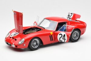 Ferrari 250 GTO #24 J. Blaton / G. Langlois 2nd 24 Hours of Le Mans 1963 Kyosho 1:18 08432C Metal - imaginea 2 din 8