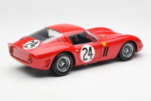 Ferrari 250 GTO #24 J. Blaton / G. Langlois 2nd 24 Hours of Le Mans 1963 Kyosho 1:18 08432C Metal - imaginea 3 din 8