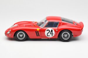 Ferrari 250 GTO #24 J. Blaton / G. Langlois 2nd 24 Hours of Le Mans 1963 Kyosho 1:18 08432C Metal - imaginea 4 din 8