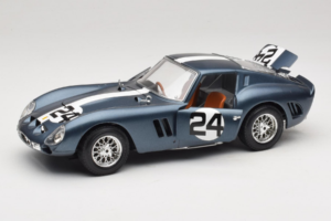 Ferrari 250 GTO #24 Albastru Dungă Albă 1962 Bburago 1:18 3011-B2 Metal - imaginea 2 din 8