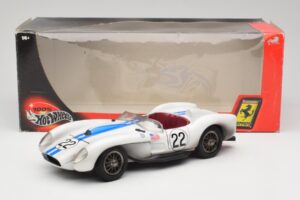 Ferrari 250 Testa Rossa #22 P. Hill / O. Gendebien 24 Hours of Le Mans 1958 Hot Wheels 1:18 29755 Metal - imaginea 8 din 8