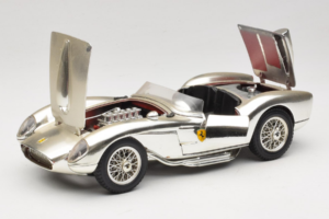 Ferrari 250 Testa Rossa Chrome Argintiu Bburago 1:18 3007-C1 Metal - imaginea 2 din 8