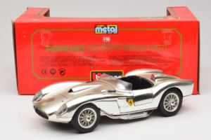 Ferrari 250 Testa Rossa Chrome Argintiu Bburago 1:18 3007-C1 Metal - imaginea 8 din 8