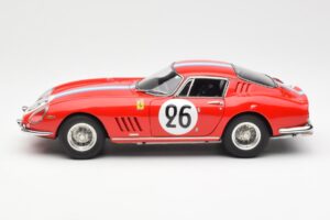 Ferrari 275 GTB Competizione #26 G. Biscaldi / A. de Bourbon Team Hugus 24 Hours of Le Mans 1966 CMC 1:18 M-199 Metal - imaginea 3 din 6