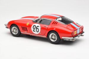 Ferrari 275 GTB Competizione #26 G. Biscaldi / A. de Bourbon Team Hugus 24 Hours of Le Mans 1966 CMC 1:18 M-199 Metal - imaginea 5 din 6