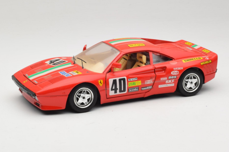 Ferrari 288 GTO Rally #40 Roșu 1986 Bburago 1:18 3057-P1 Metal