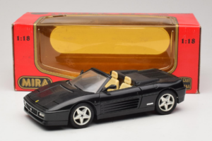 Ferrari 348 Spider Negru Cu Jante Argintii Mira 1:18 6918 Metal - imaginea 8 din 8