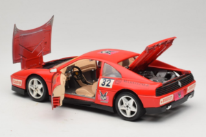 Ferrari 348 TB #32 Pirelli Roșu 1989 Bburago 1:18 3039-P1 Metal - imaginea 5 din 8