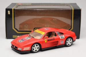 Ferrari 348 TB #32 Pirelli Roșu 1989 Bburago 1:18 3039-P1 Metal - imaginea 8 din 8