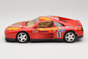 Ferrari 348 TB #5 Monroe Roșu 1989 Bburago 1:18 3039-M1 Metal - imaginea 4 din 8