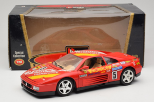 Ferrari 348 TB #5 Monroe Roșu 1989 Bburago 1:18 3039-M1 Metal - imaginea 8 din 8