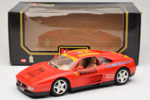 Ferrari 348tb Pirelli Roșu Bburago 1:18 3039-P2 Metal - imaginea 8 din 8