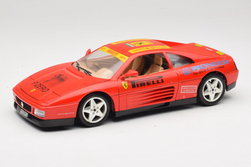 Ferrari 348tb Pirelli Roșu Bburago 1:18 3039-P2 Metal