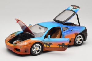 Ferrari 360 Modena Bracio Gotz Running Horses Livery Bburago 1:18 3358-B1 Metal - imaginea 2 din 8