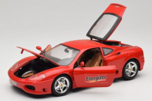 Ferrari 360 Modena Energizer Roșu Bburago 1:18 3358-P3 Metal - imaginea 2 din 8