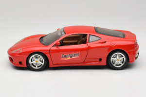 Ferrari 360 Modena Energizer Roșu Bburago 1:18 3358-P3 Metal - imaginea 4 din 8