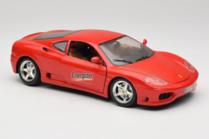 Ferrari 360 Modena Energizer Roșu Bburago 1:18 3358-P3 Metal - imaginea 6 din 8