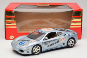 Ferrari 360 Modena Expert #1 Argintiu Bburago 1:18 3348-S1 Metal - imaginea 8 din 8
