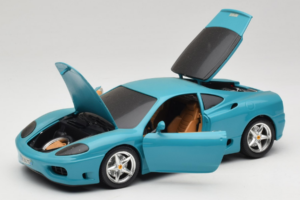 Ferrari 360 Modena Migros Ediție Limitată 333 buc Albastru Bburago 1:18 3358-G1 Metal - imaginea 2 din 8
