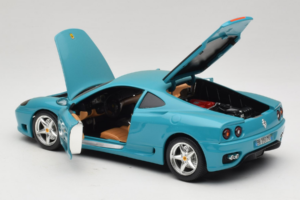 Ferrari 360 Modena Migros Ediție Limitată 333 buc Albastru Bburago 1:18 3358-G1 Metal - imaginea 5 din 8