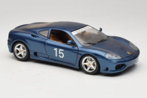 Ferrari 360 Modena #15 Ediție Limitată Albastru Metalizat Bburago 1:18 3358-F1 Metal - imaginea 6 din 8