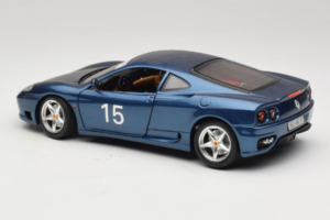 Ferrari 360 Modena #15 Ediție Limitată Albastru Metalizat Bburago 1:18 3358-F1 Metal - imaginea 7 din 8