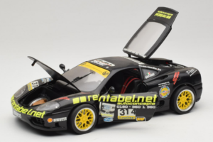 Ferrari 360 Modena Rentabel #314 Gagliardi Negru Bburago 1:18 3378-B1 Metal - imaginea 2 din 8