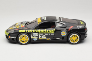 Ferrari 360 Modena Rentabel #314 Gagliardi Negru Bburago 1:18 3378-B1 Metal - imaginea 4 din 8