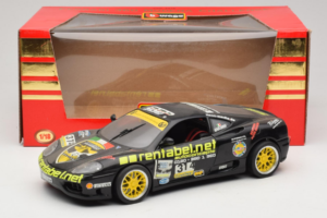 Ferrari 360 Modena Rentabel #314 Gagliardi Negru Bburago 1:18 3378-B1 Metal - imaginea 8 din 8