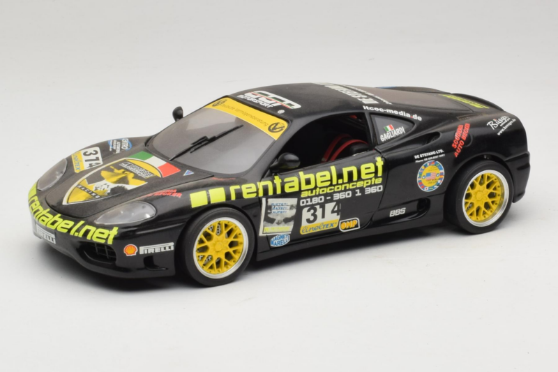 Ferrari 360 Modena Rentabel #314 Gagliardi Negru Bburago 1:18 3378-B1 Metal
