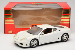 Ferrari 360 Modena Alb Bburago 1:18 3368-W1 Metal - imaginea 8 din 8