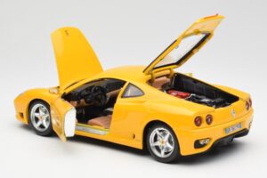 Ferrari 360 Modena Galben Bburago 1:18 3368 Metal - imaginea 5 din 8
