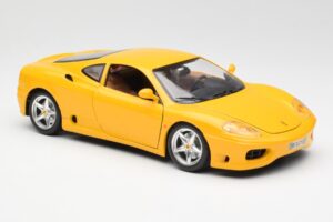 Ferrari 360 Modena Galben Bburago 1:18 3368 Metal - imaginea 6 din 8