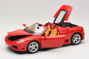 Ferrari 360 Spider Roșu Hot Wheels 1:18 27774-M1 Metal - imaginea 2 din 8