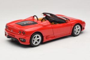 Ferrari 360 Spider Roșu Hot Wheels 1:18 27774-M1 Metal - imaginea 3 din 8