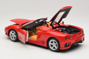 Ferrari 360 Spider Roșu Hot Wheels 1:18 27774-M1 Metal - imaginea 5 din 8