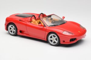 Ferrari 360 Spider Roșu Hot Wheels 1:18 FER129 Metal - imaginea 6 din 8