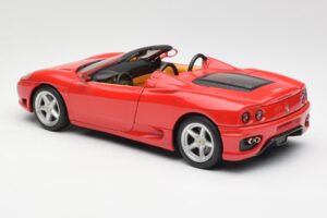 Ferrari 360 Spider Roșu Hot Wheels 1:18 FER129 Metal - imaginea 7 din 8